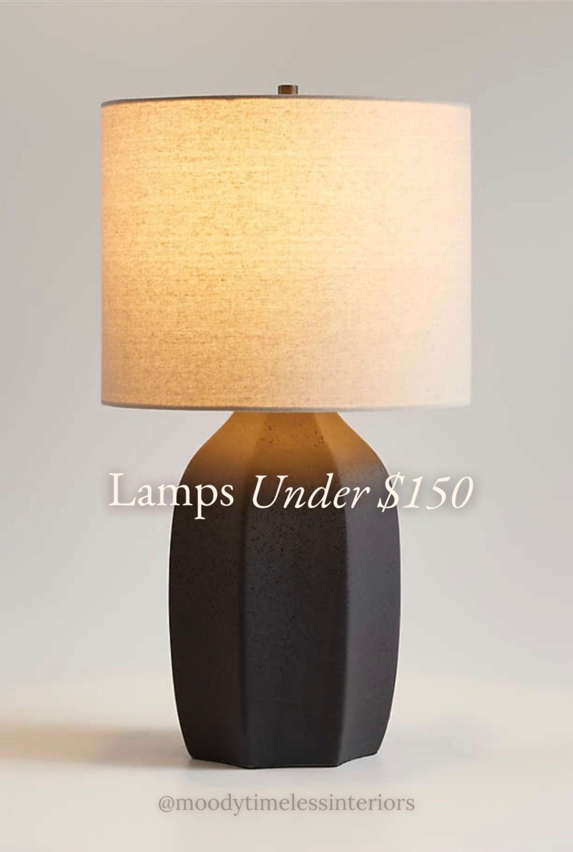 Moody, sculptural lamps under $150 — and this black textured base is giving designer for a fraction of the price. If you’ve been looking for a lamp that actually makes a statement, this is it. Linked in LTK. 🖤
#LTKfindsunder100 #LTKstyled

#LTKHome