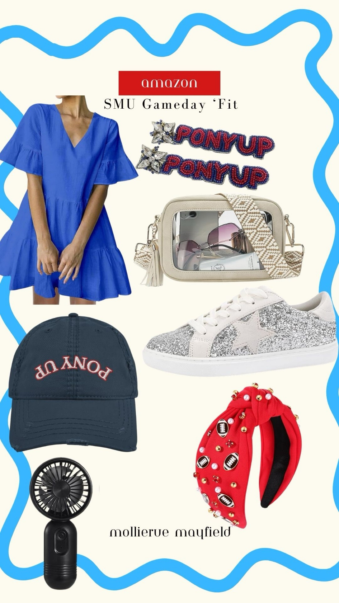 Super cute accessories for SMU football 🏈 games! Which is your favorite? ❤️ 

#LTKStyleTip #LTKSeasonal #LTKFindsUnder50