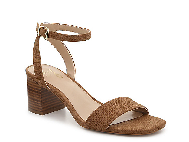 Mix No. 6 Eluned Sandal - Women's - Cognac Snake Print Faux Leather | DSW