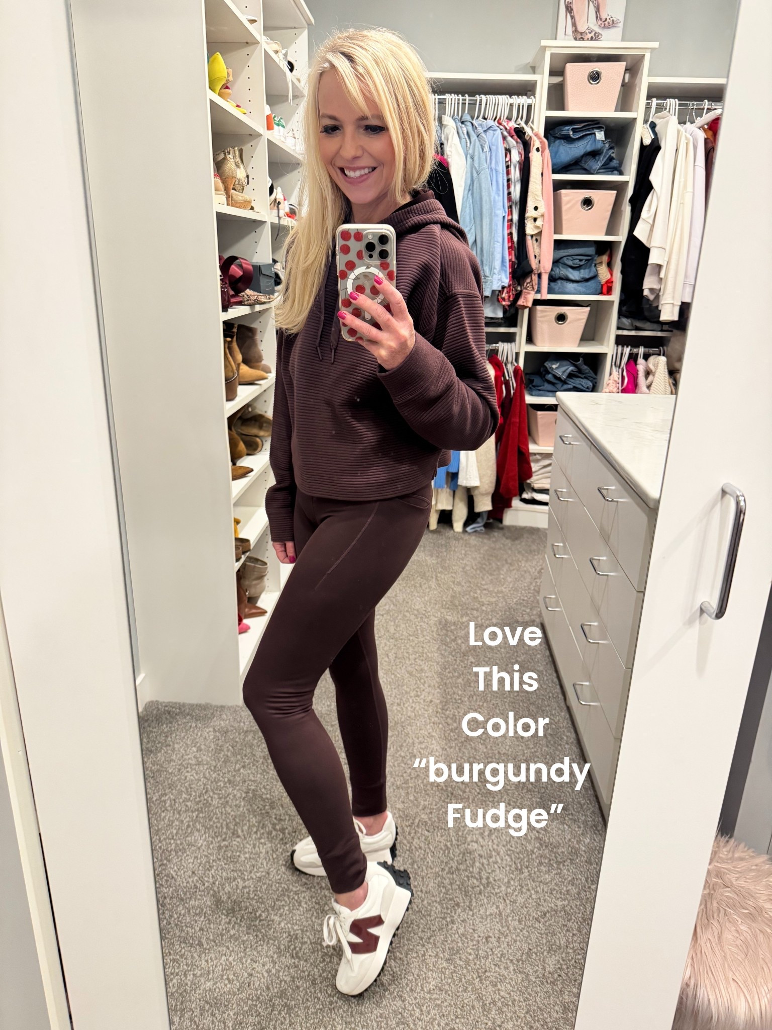This color for this athleisure athletic wear is beautiful. Winter fashion.  New Balance. OOTD TTS

#LTKdayinmylife #LTKActive #LTKootd