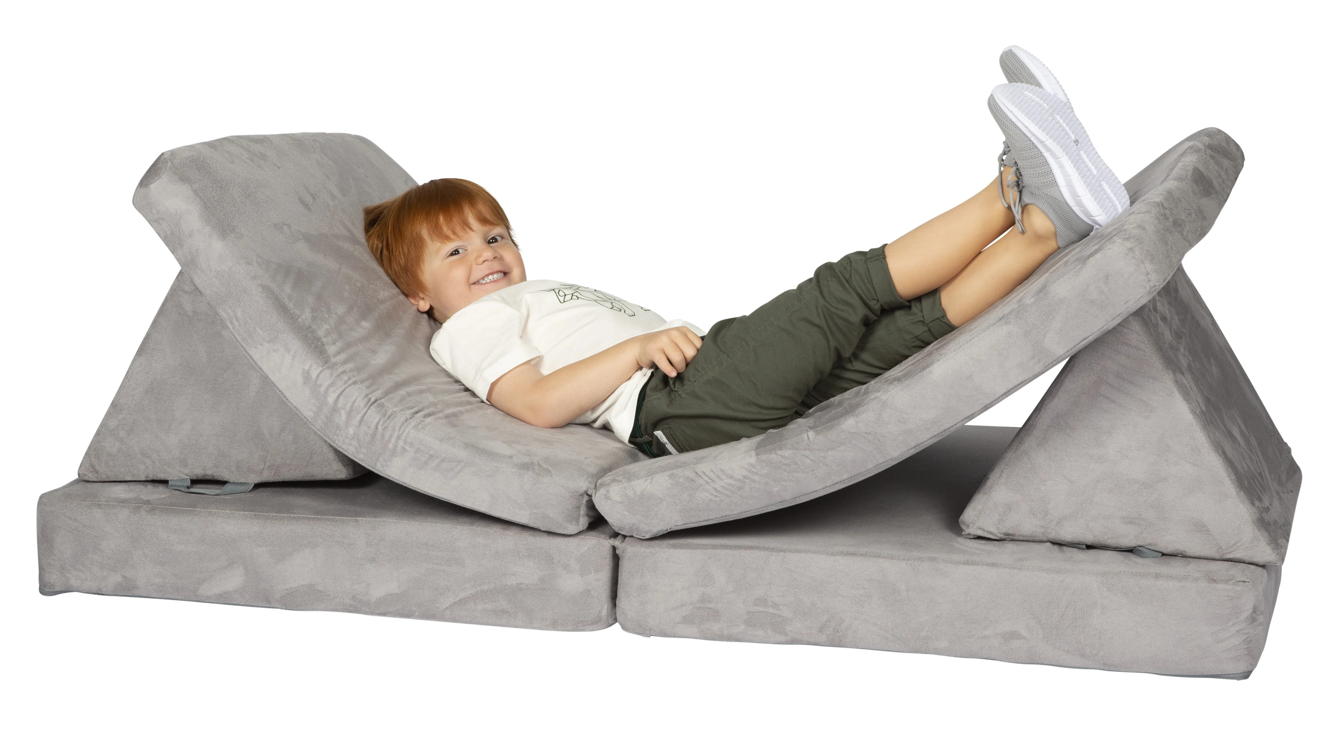 Huddle Customizable Kids Play Foam Couch, Grey, 4 Pieces, for Toddlers Ages 2+ - Walmart.com | Walmart (US)