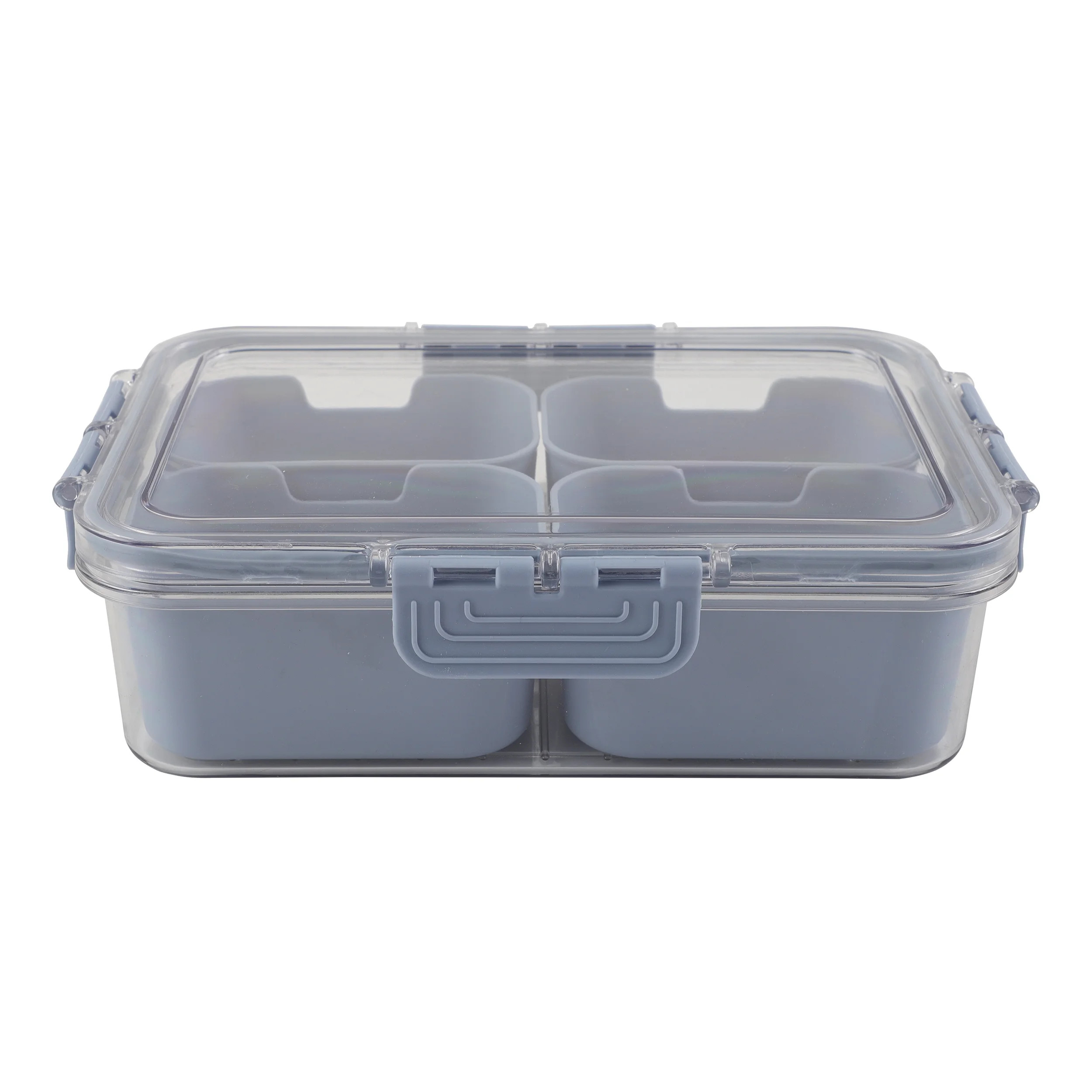 COOK WITH COLOR MINI 4 DIVIDER SNACKLE BOX BLUE | Walmart (US)