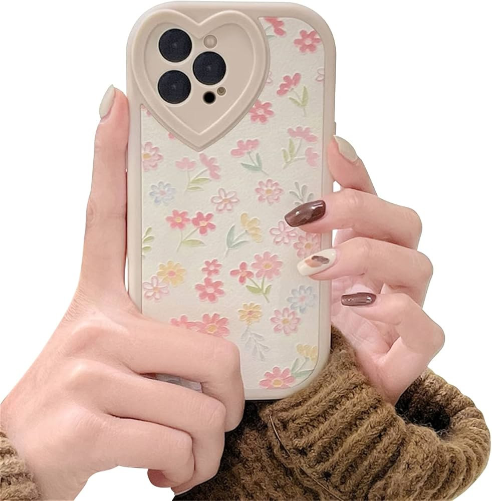 Ownest Compatible with iPhone 12 Pro Case with Cute Flowers Floral Pattern for Women Girls Soft S... | Amazon (US)