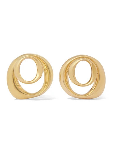 Pamela Love - Kendrick Gold-plated Hoop Earrings - one size | NET-A-PORTER (US)