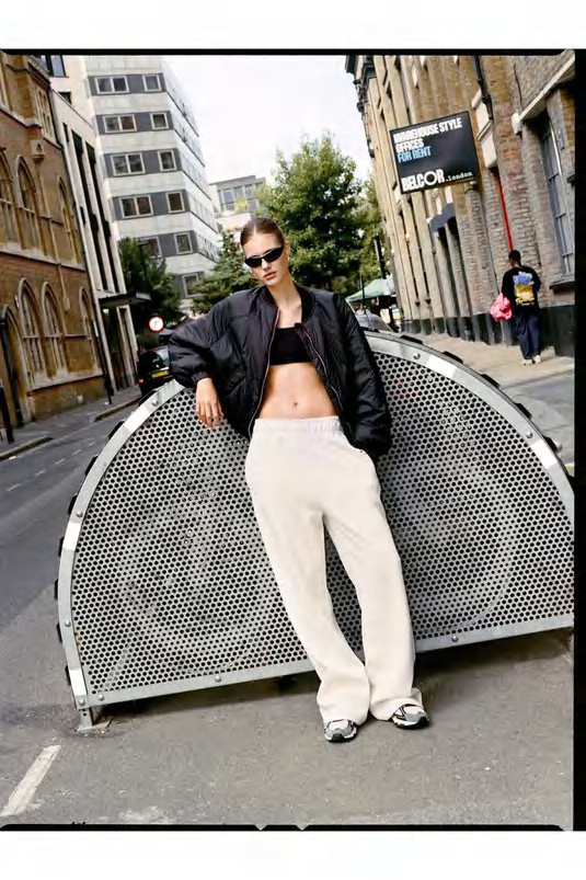 Tab Detail Wide Leg Jogger | Nasty Gal (US)