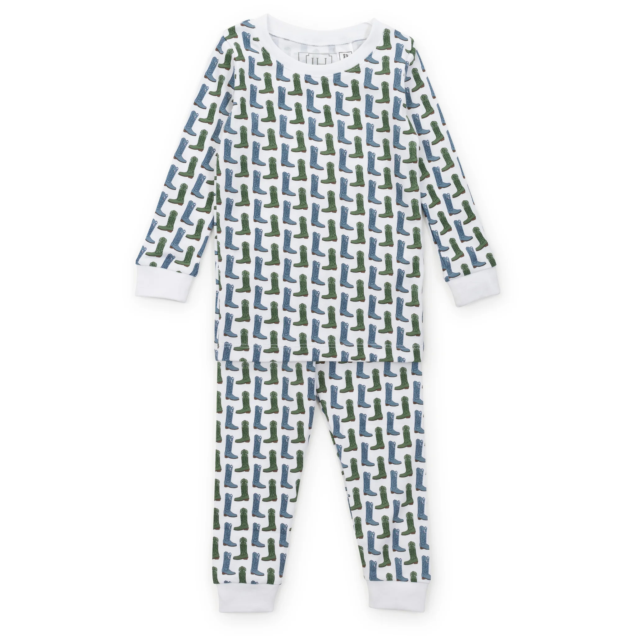 Grayson Boys' Pajama Pant Set - Cowboy Boots | Lila and Hayes