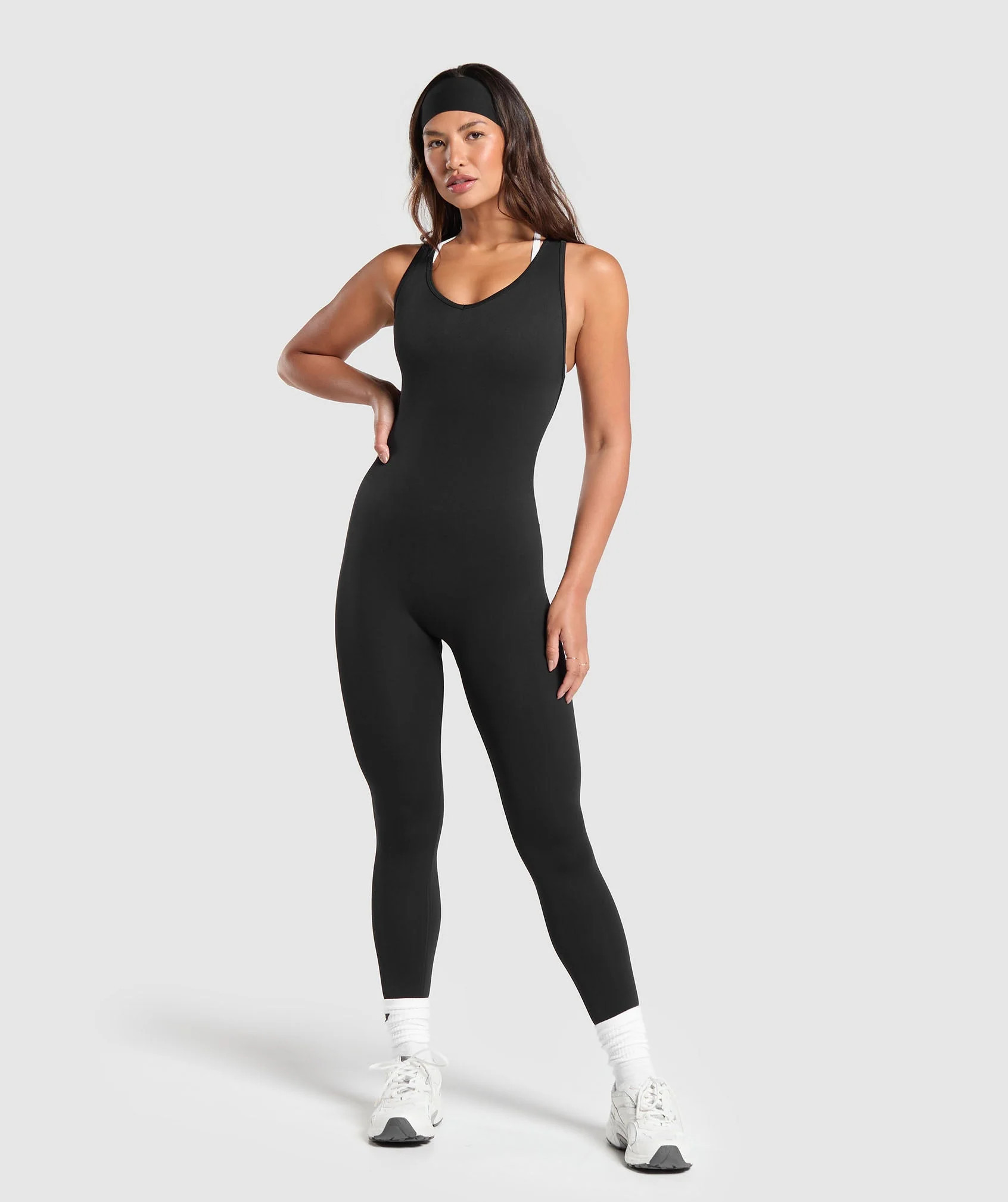 Gymshark Everyday Seamless All in One - Black | Gymshark US