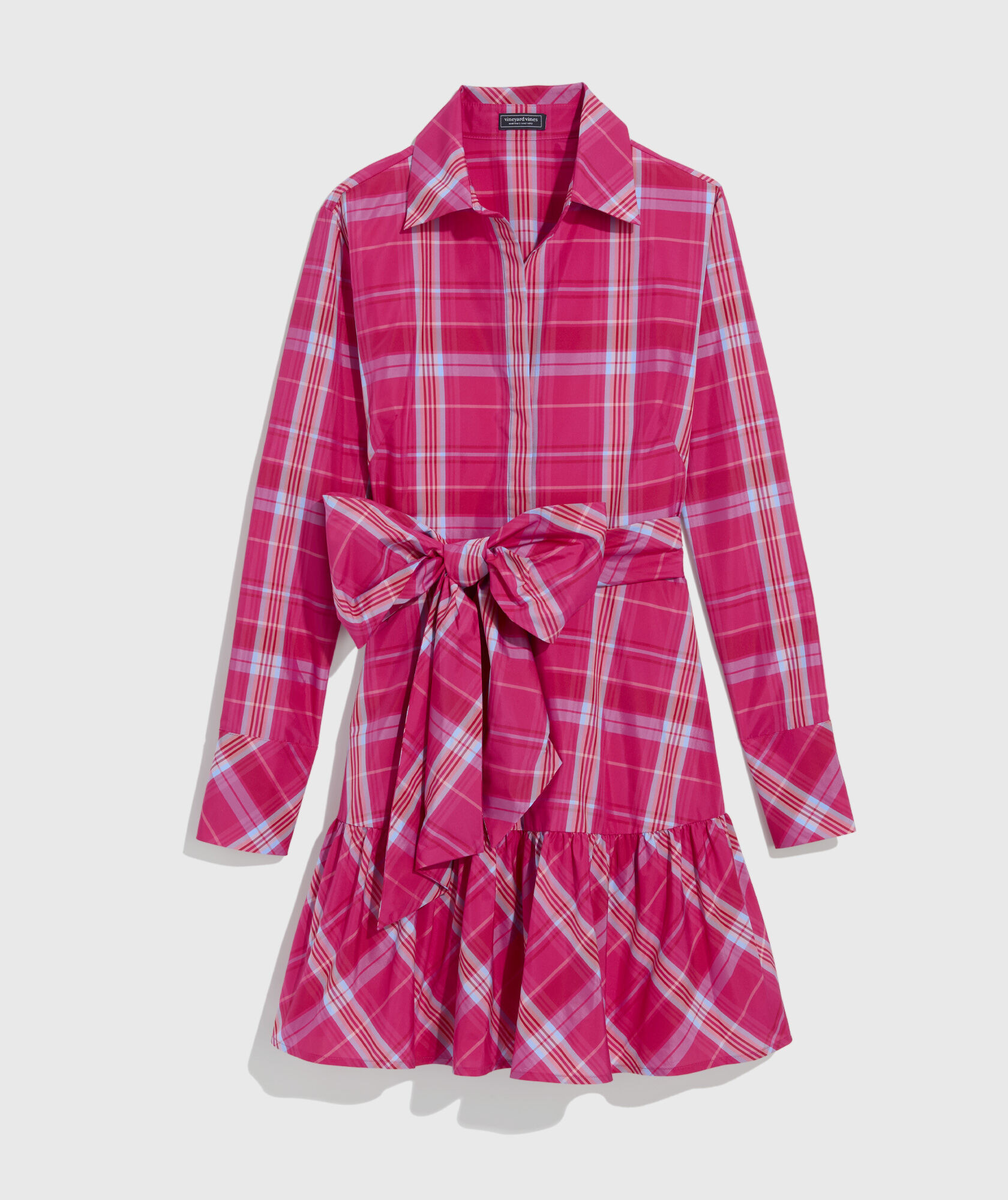 Anne Taffeta Shirtdress | vineyard vines