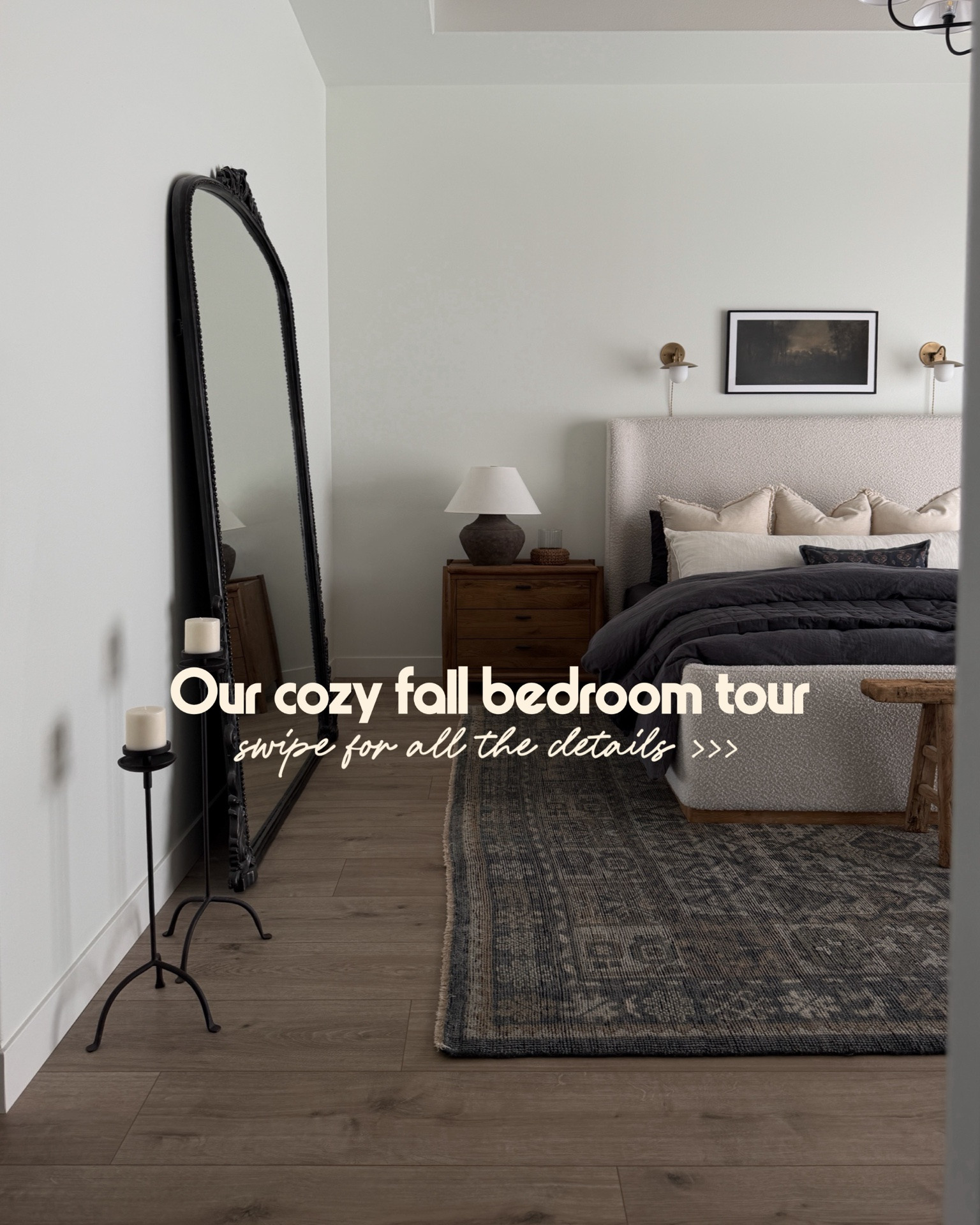 Fall has officially entered our bedroom. 😍 I love the tone on tone charcoal bedding paired with our Amazon bed. I recently added these brown berry stems and ceramic pumpkins, both affordable fall options. Our electric fireplace provides all the ambiance during the cooler months!

#fallhome #bedroomtour #fallbedding

#LTKHome #LTKSaleAlert #LTKSeasonal
