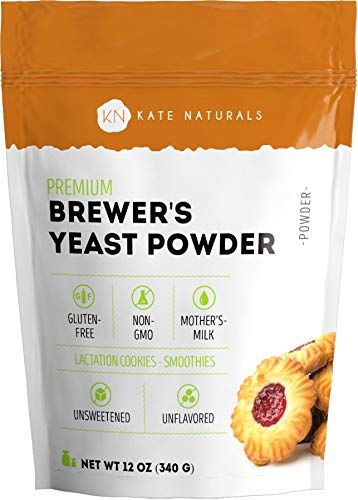 Brewers Yeast Powder for Lactation to Boost Mother's Milk by Kate Naturals. Brewer's Yeast Powder... | Amazon (US)