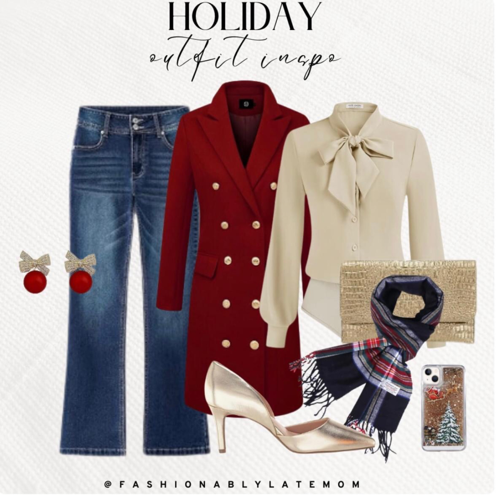 Holiday outfit inspiration. 

Fashionably Late Mom. 
Outfit ideas for holiday parties  