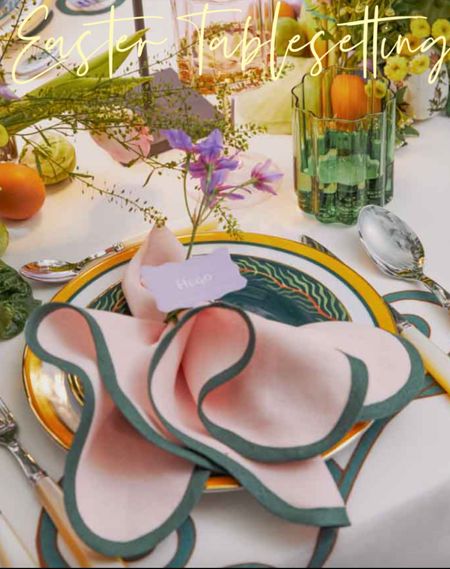 Beautiful Easter Tablesetting from @tuckernuck

Easter, Easter bunny, flowers. Centerpiece, linen napkins

#LTKSeasonal #LTKhome #LTKparties