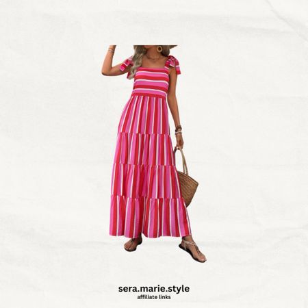 This beautiful pink dress is so perfect for the summer! Great to bring on vacation or wear for a date night or girls night out. 
Amazon dress 
Women’s dress 
Summer style 
Summer fashion 
Affordable fashion 
Pink striped dress 
Maxi dress 
Found it on Amazon 
Amazon fashion 
Amazon new arrivals 


#LTKFindsUnder50 #LTKTravel #LTKStyleTip