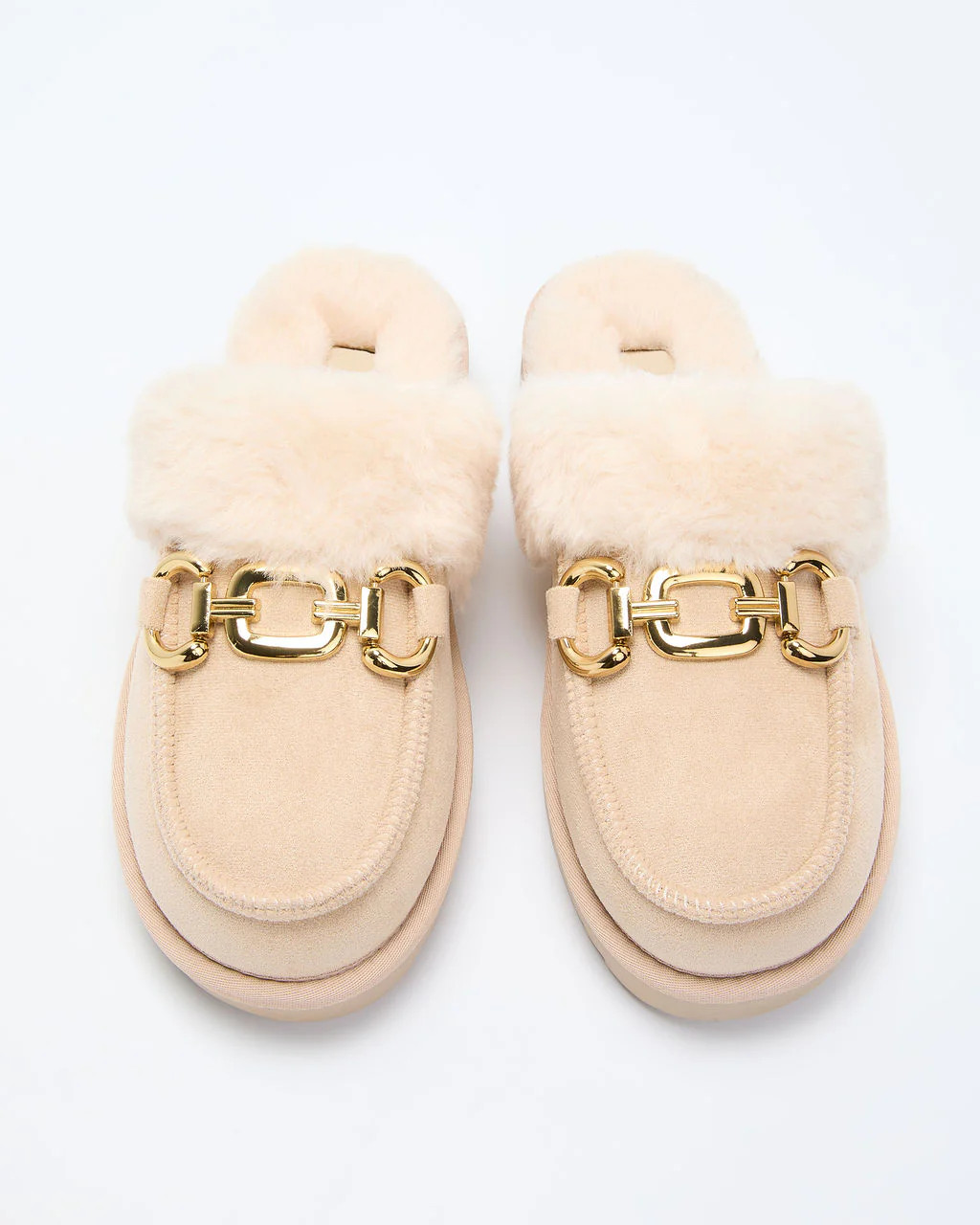 Toasted Oat Suede Horsebit Loafers | VICI