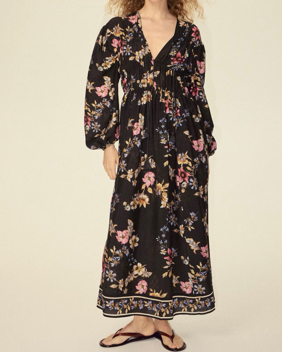 Black floral maxi dress

#LTKSeasonal