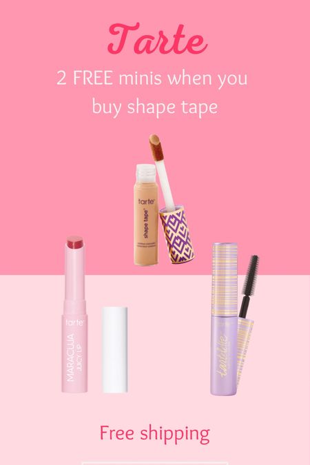 Tarte sale! 2 FREE minis when you buy shape tape! 

#LTKsalealert #LTKover40 #LTKbeauty