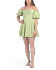 Linen Blend Ula Mini Dress | TJ Maxx