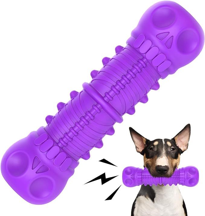 FRLEDM Dog Toys-Dog Toys for Large Dogs Aggressive Chewers,Toughest Natural Rubber Dog Bones Interac | Amazon (US)
