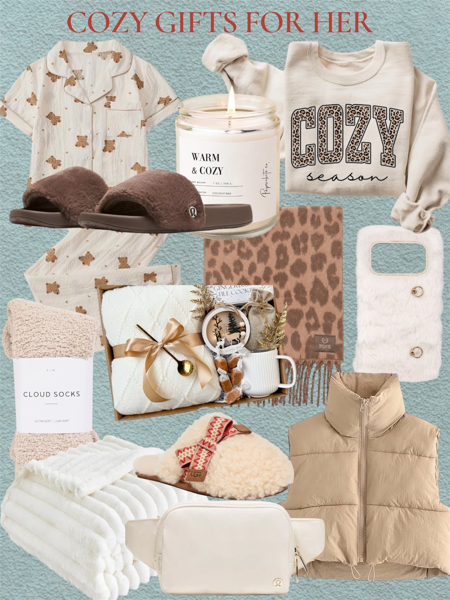✨🤎Cozy Gifts for Her 🤎✨
If she loves anything soft, warm and comfy, this roundup has all the best cozy essentials: fuzzy slippers, teddy PJs, cloud socks, plush blanket, a warm candle, knit scarf, winter layers & more.
Great for Christmas gifts, budget-friendly gifts, last-minute presents, stocking stuffers, mom gifts, teen gifts, and comfort-lover favorites.

#LTKGiftGuide #LTKselfcare #LTKHoliday