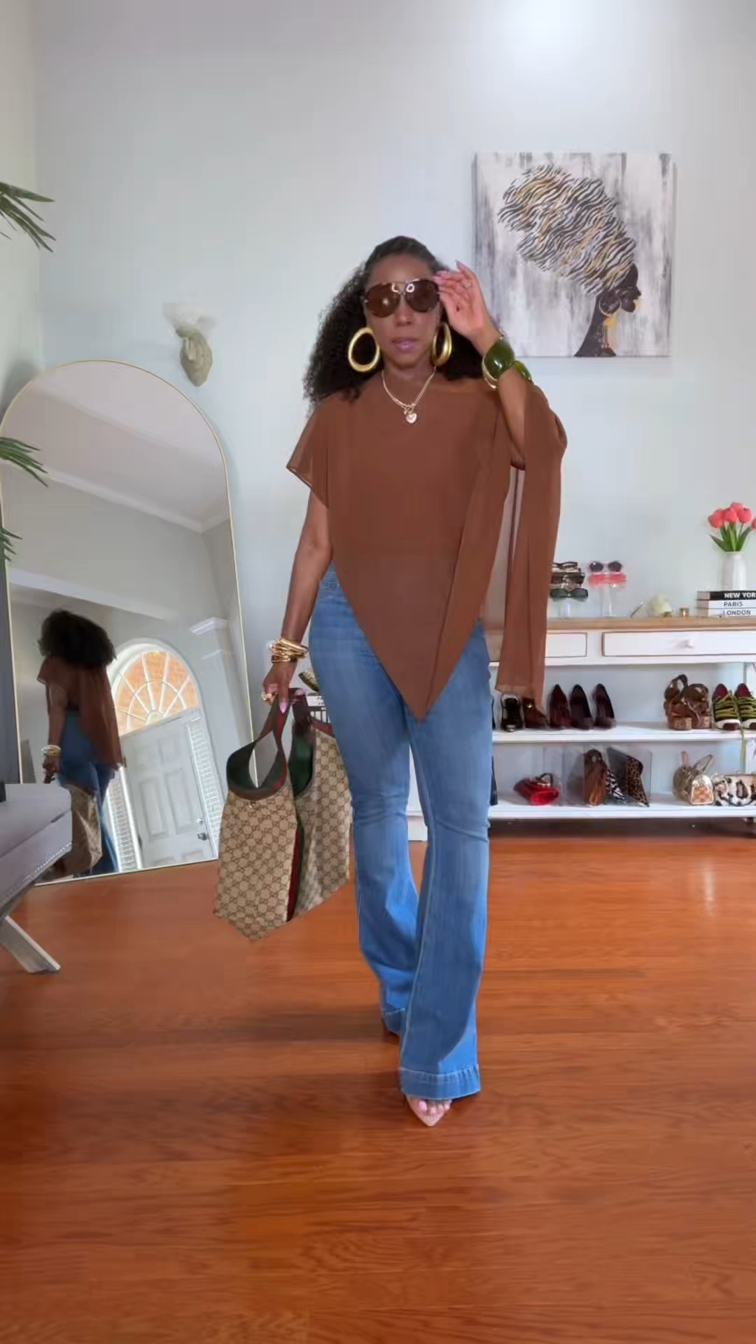 Amazon summer tops that look expensive without the designer price tag? Yes please. 🤎
This flowy cape-style top is lightweight, elegant, and instantly elevates your favorite jeans. Add oversized hoops, a statement tote, and the girls are ready for brunch, vacation, or a soft-life coffee run.
Tap to shop: https://liketk.it/6gGr5
✨ Wearing a size Medium ✨ 5’4” | 155 lbs ✨ Rich Auntie approved
#LTKStyle #AmazonFashion #SummerStyle #Over50Fashion #RichAuntieStyle

#LTKootd #LTKOver40 #LTKMidsize
