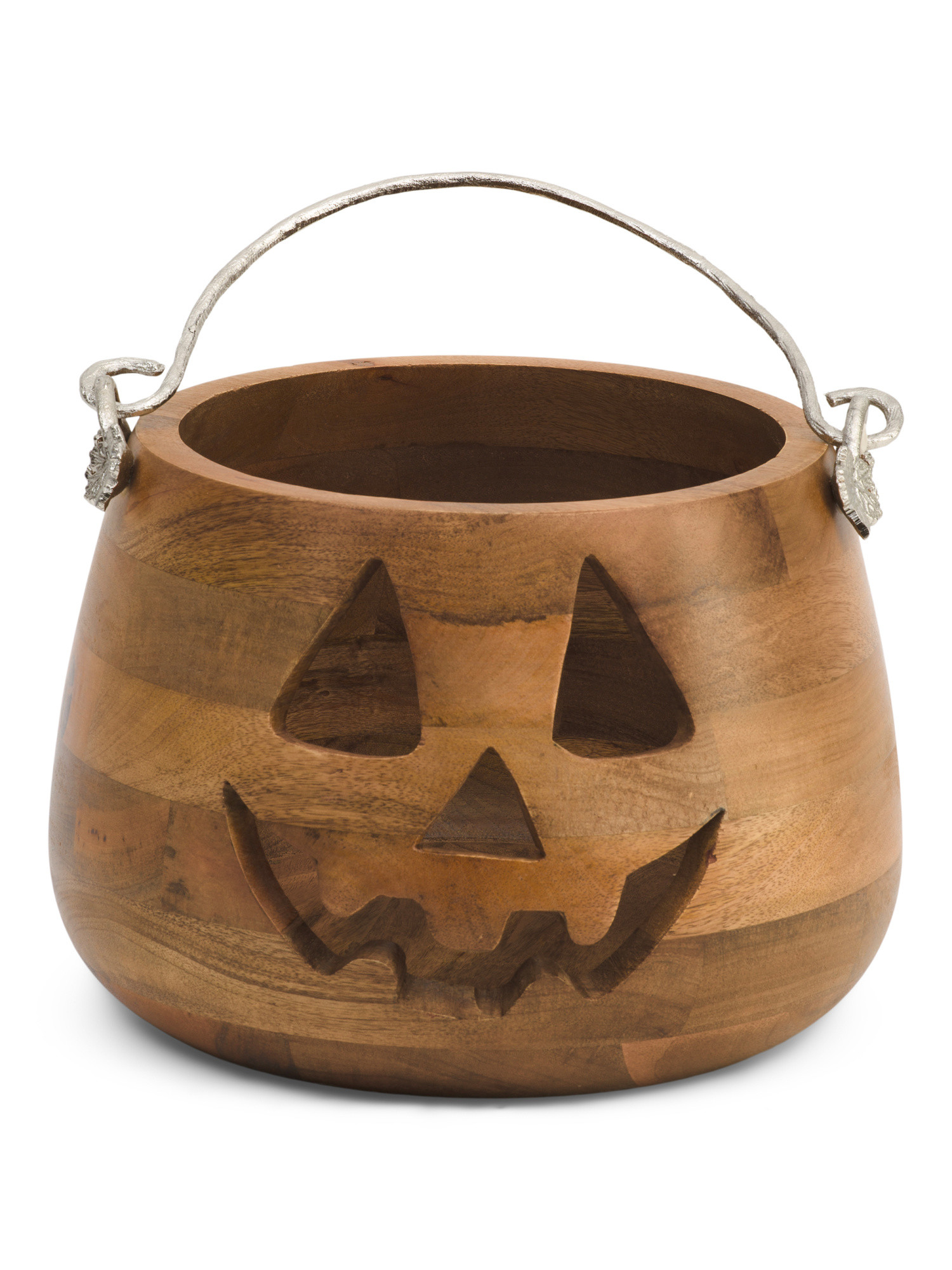 12in Wooden Jack O Lantern Candy Bowl | Halloween | Marshalls | Marshalls