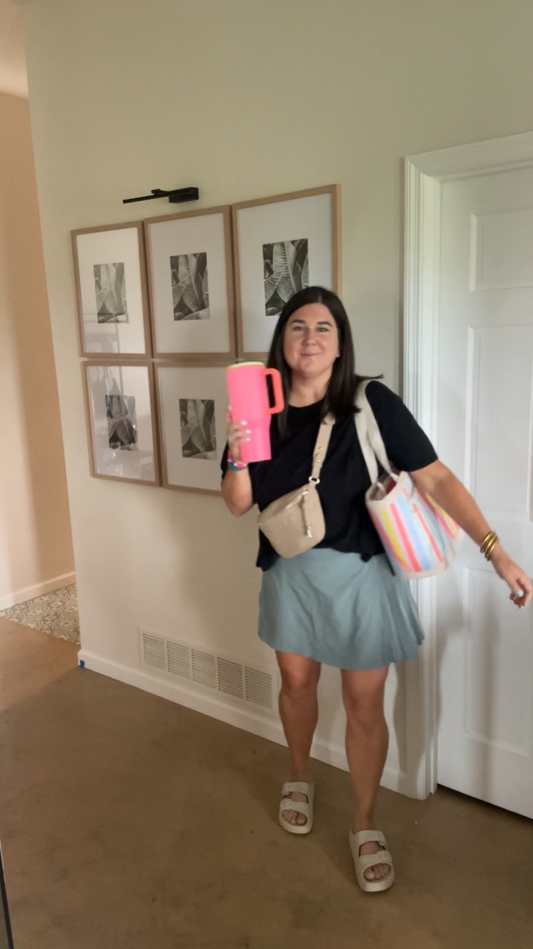 Summer casual mom fit. Skort summer outfit. Athleisure summer wear for moms. Walmart style, Target style, Amazon style  

#LTKMidsize #LTKActive #LTKStyleTip