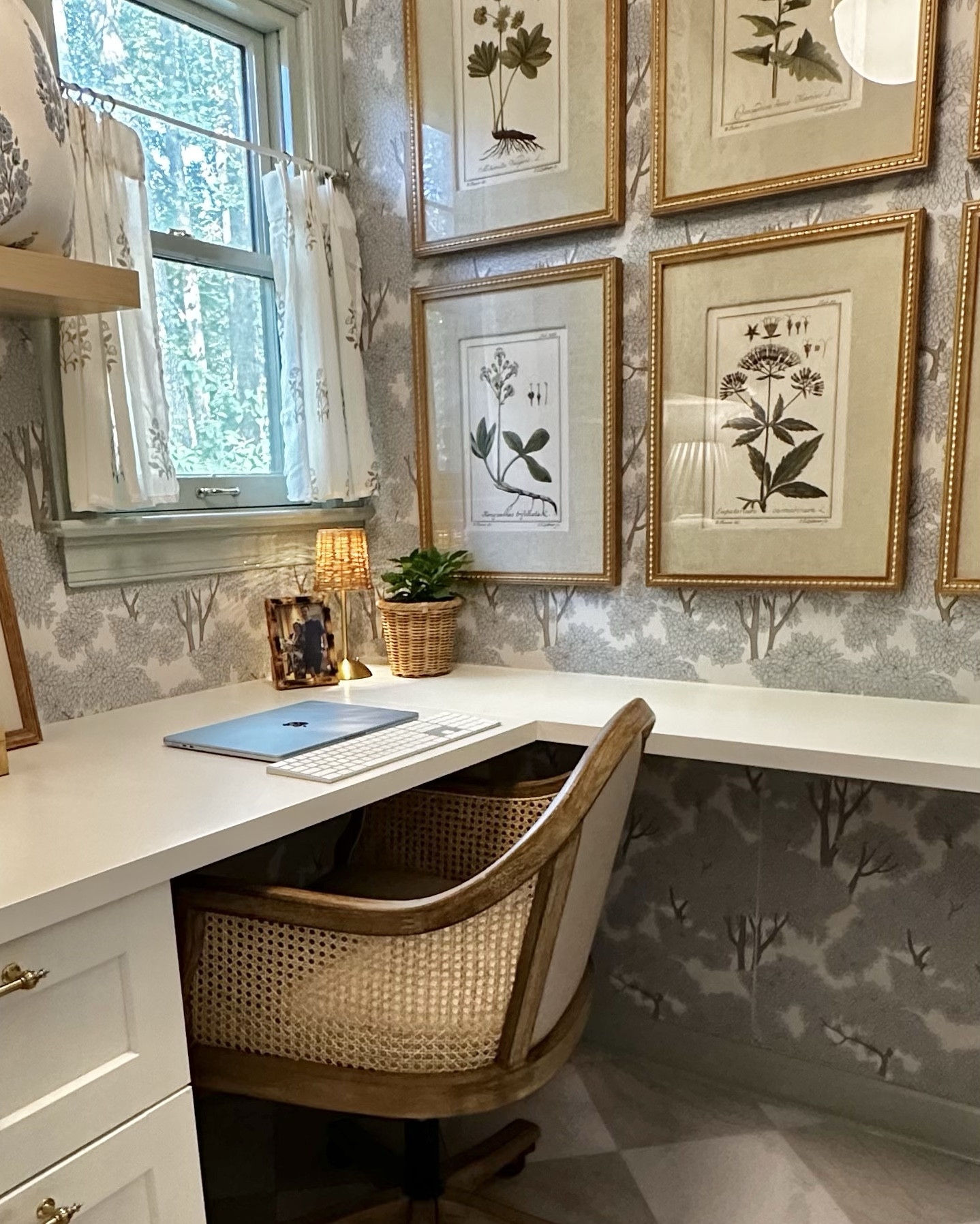 We turned our unused downstairs half-bath into my new home office — just in time for Way Day! 💙 I found some of my favorite pieces here, including the semi-flush mount light, botanical framed art, and my desk chair — all on major sale right now for Way Day (10/26–10/29). You can save up to 80% off and get free shipping sitewide, so it’s the perfect time to refresh a corner of your home. ✨#WayfairPartner #Wayfair #WayDay @wayfair 

#LTKSaleAlert #LTKHome