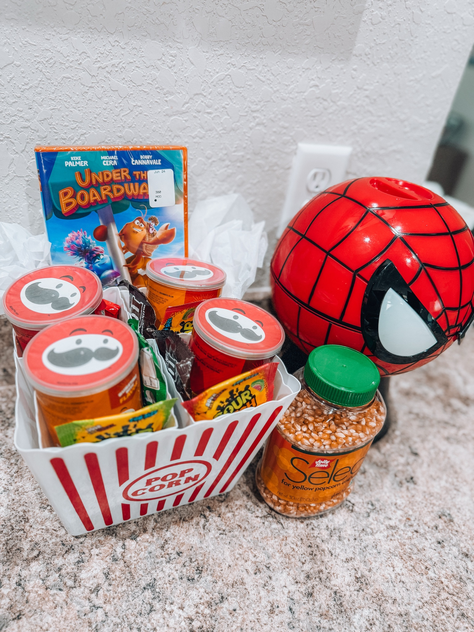 Movie night! 🍿 

Movie night, popcorn machine, spiderman popcorn machine, popcorn popper, under the boardwalk DVD, kids movie night , Amazon popcorn machine 

#LTKFamily #LTKFindsUnder100 #LTKKids