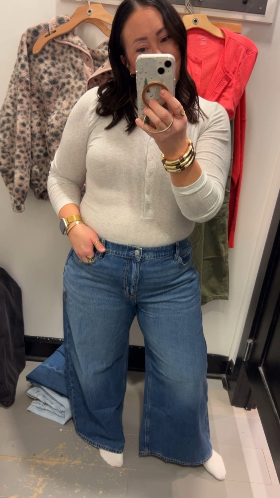 It’s 30-40% @americaneagle. XL henley top but these run very small. On the thinner side too. I would need an xxl in there. Size 16 regular jeans. 30% off! Love this wash and the low rise fit. Fit like a mid rise on me! @nike sneakers run true to size.  

#LTKFindsUnder50 #LTKOver40 #LTKSaleAlert