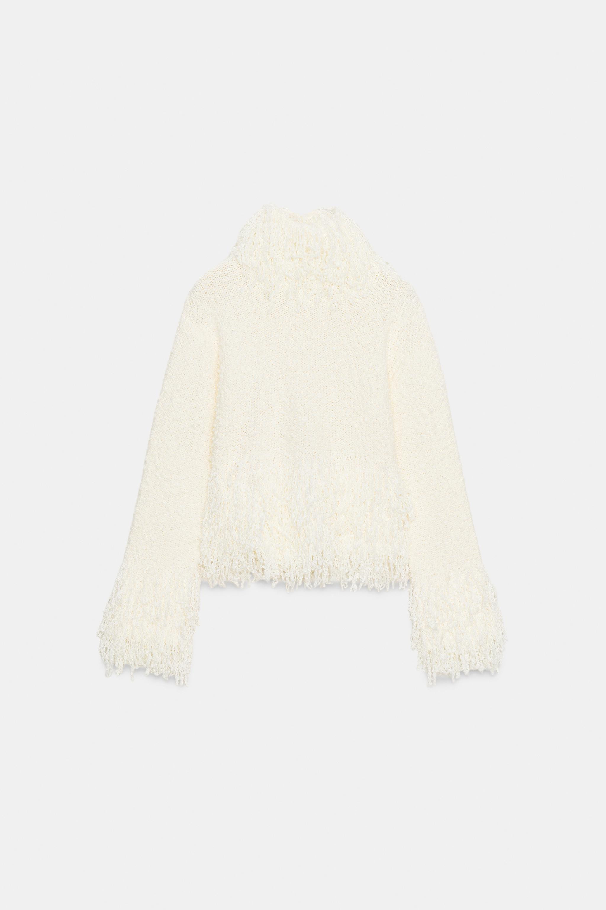 FRINGED KNIT JUMPER | Zara US