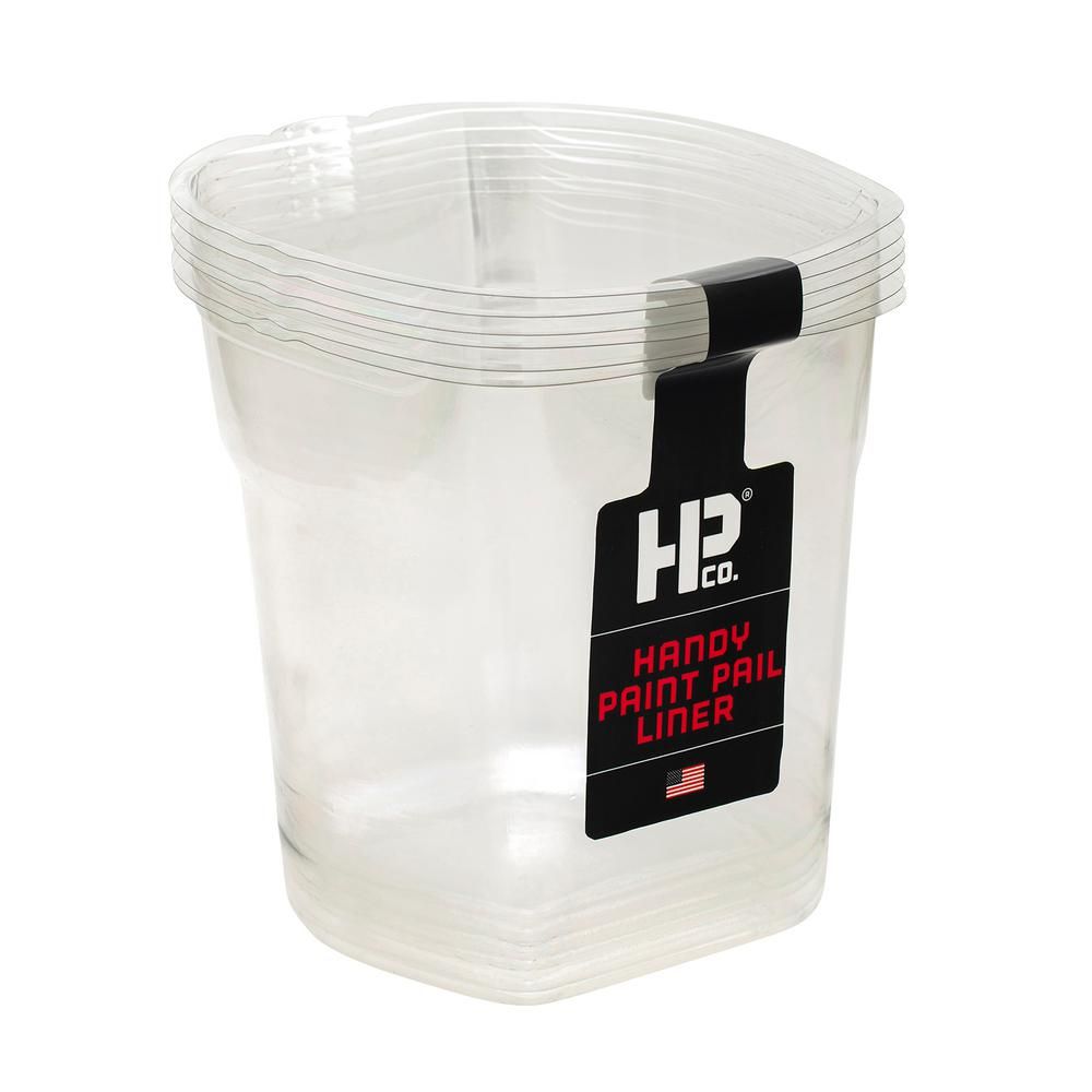 1 qt. Clear Plastic Liners (6-Pack) | The Home Depot