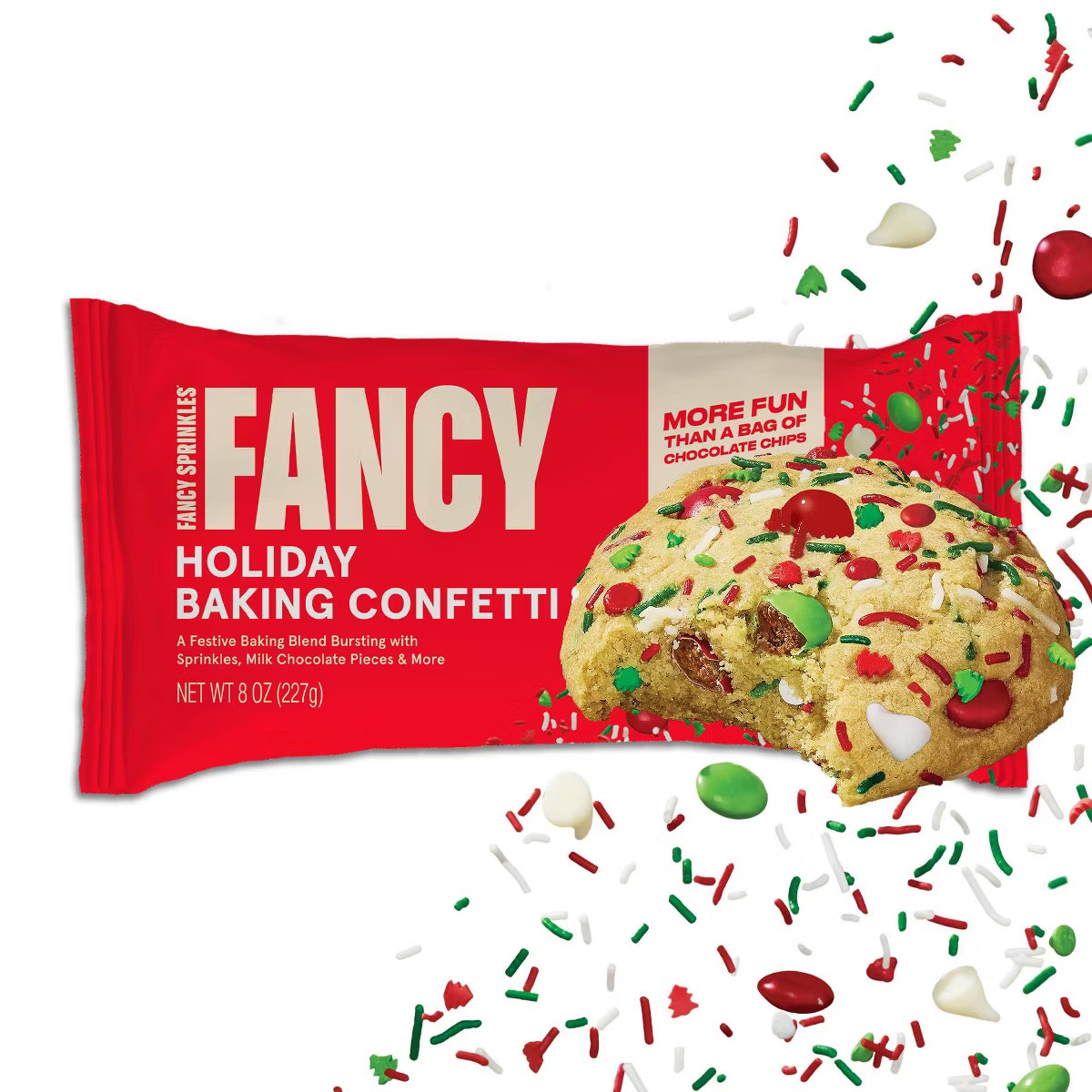 Fancy Sprinkles Holiday Baking Confetti with Sprinkles and Chocolate Chips - 8oz | Target