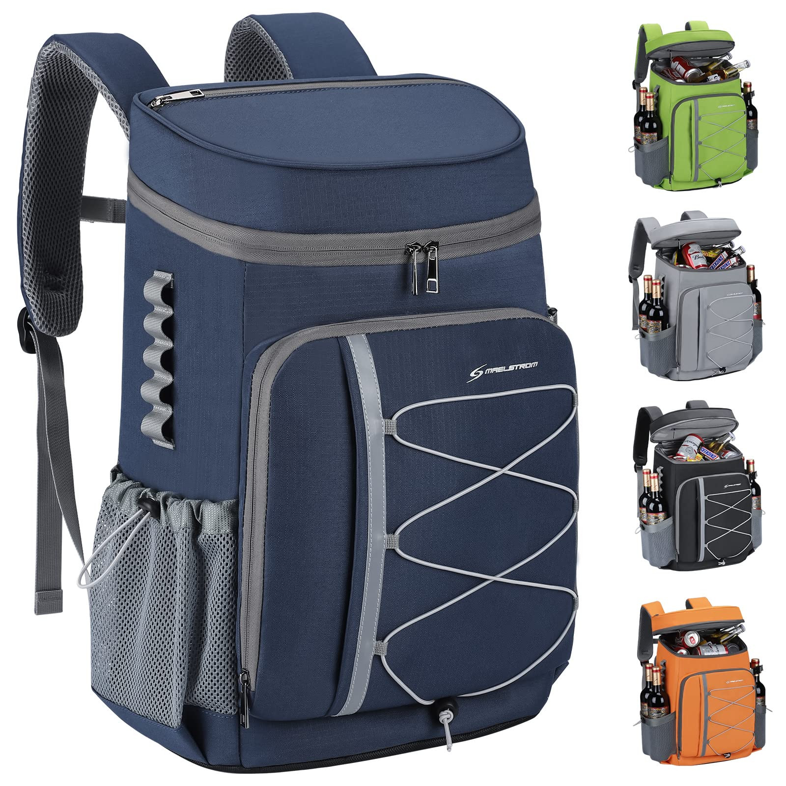 Maelstrom Cooler Backpack - 35/50 Can Insulated Soft Cooler Lunch Bag for Camping, Beach, Hiking ... | Amazon (US)