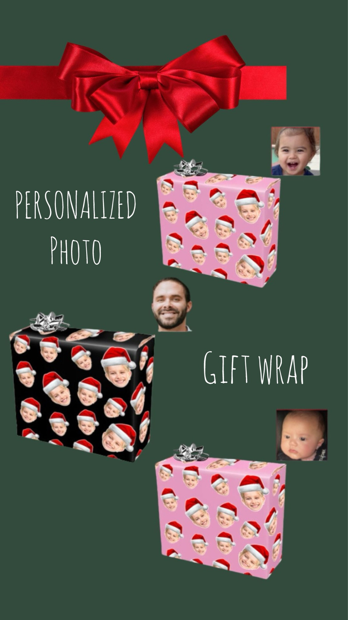 Make the Christmas gifts you buy, that much greater with this personalized Christmas wrap! 😍😂Customize/upload a face photo & order now to get it on time! 🎁👏🏼 #ltkfunny #ltkgift #ltkgiftideas #ltkholidays #ltkchristmas #ltkchristmasdecor

#LTKHoliday #LTKGiftGuide #LTKFindsUnder50