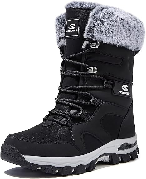 HOBIBEAR Women's Winter Snow Boots | Mid-Calf | Faux Fur | Water Resistant | Amazon (US)