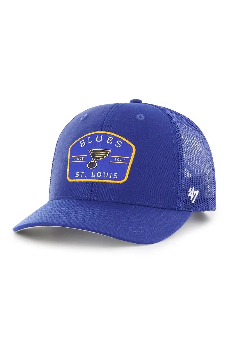 Men's '47 Blue St. Louis Blues Primer Snapback Trucker Hat | Nordstrom