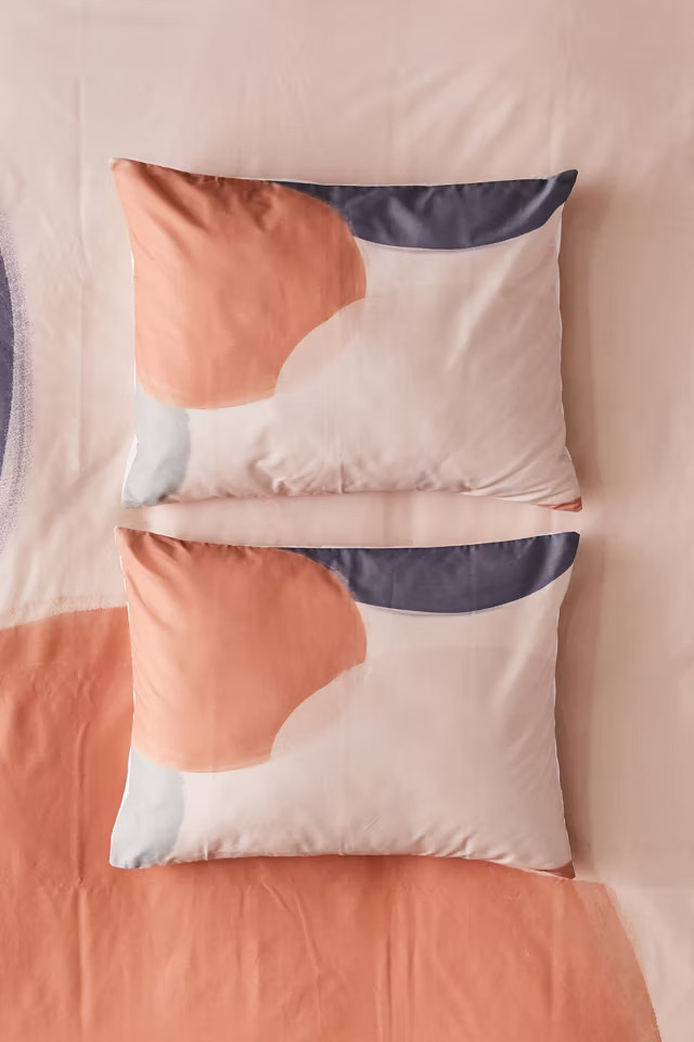 Hello Twiggs For Deny Terracotta Modern Abstract Sham Set | Urban Outfitters (US and RoW)
