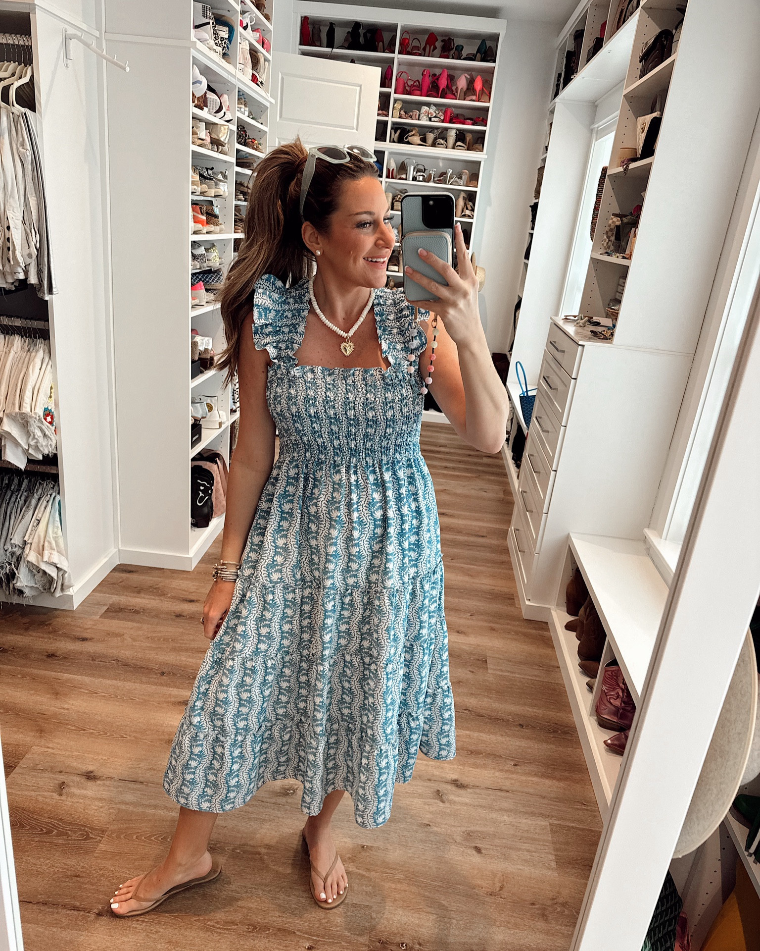 In a small Ellie nap dress, sandals and accessories - fits tts.

#LTKStyleTip #LTKSeasonal