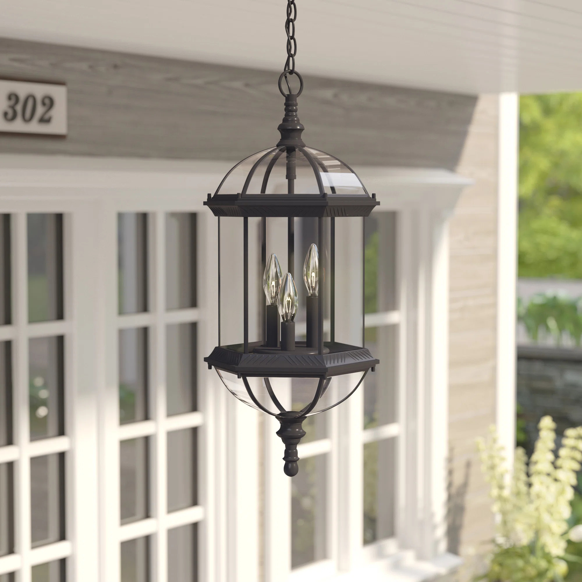 Grenville 3 - Light Outdoor Hanging Lantern | Wayfair North America