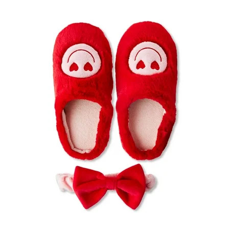 Valentine s Day Slipper and Headband Set Red by Way To Celebrate | Walmart (US)