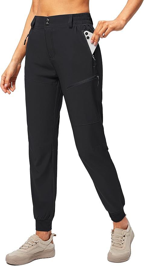 Pudolla Women's Golf Joggers Lightweight Hiking Cargo Pants Waterproof for Travel Camping Walk wi... | Amazon (US)