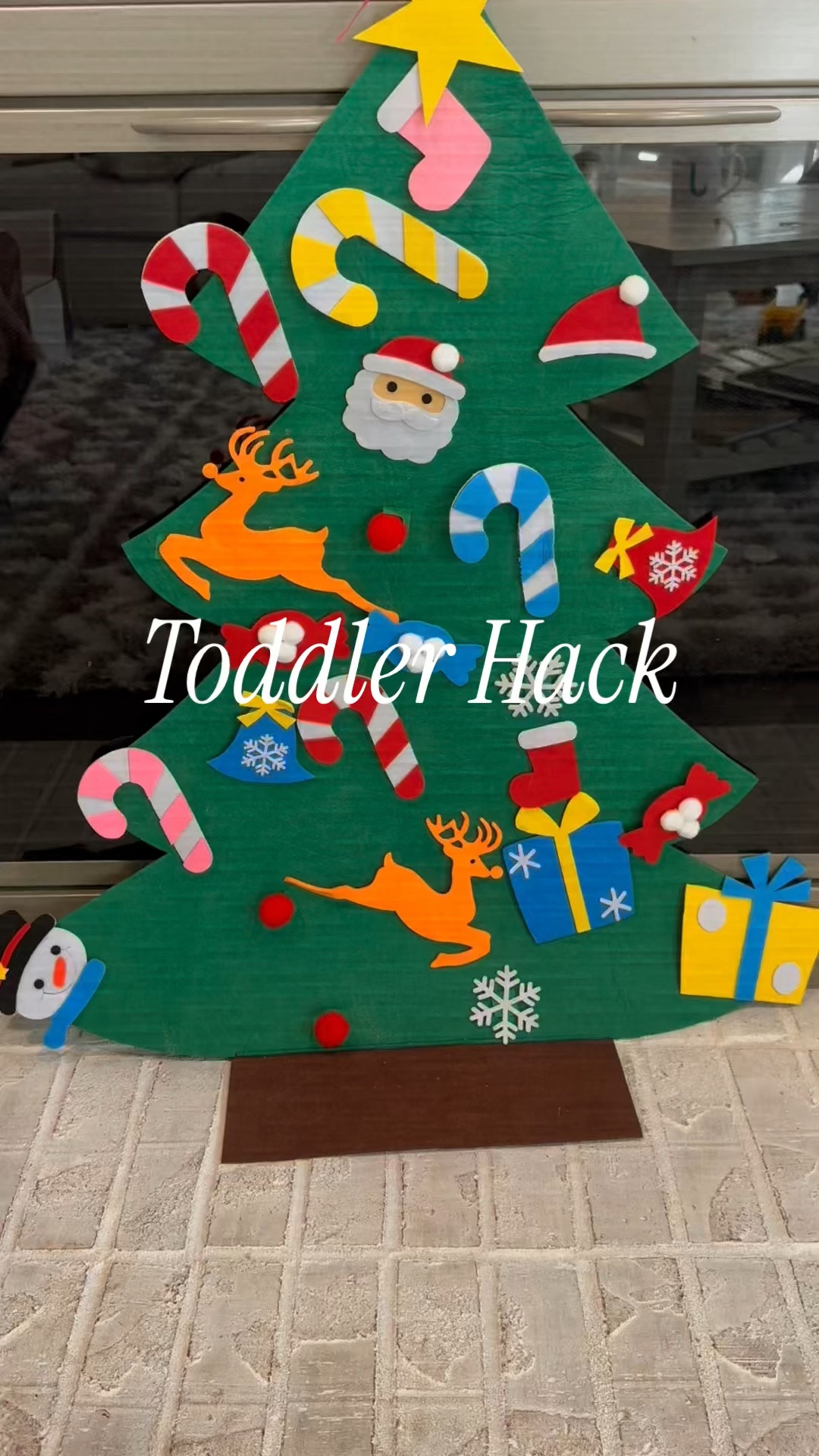 One of my favorite recent toddler hacks! You need a reusable felt tree for your toddler. I have two toddlers and they love playing with all of the Christmas ornaments. We have a lot of special ones that I don’t want broken and to keep them away from my precious ornaments I got them this reusable tree that they love decorating every day. Merry Christmas y’all! 🌲

#LTKFamily #LTKKids #LTKBaby