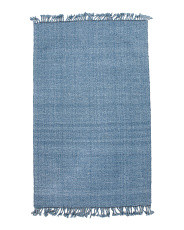 5x8 Wool Blend Amalie Handmade Textured Area Rug With Fringe Trim | Marshalls