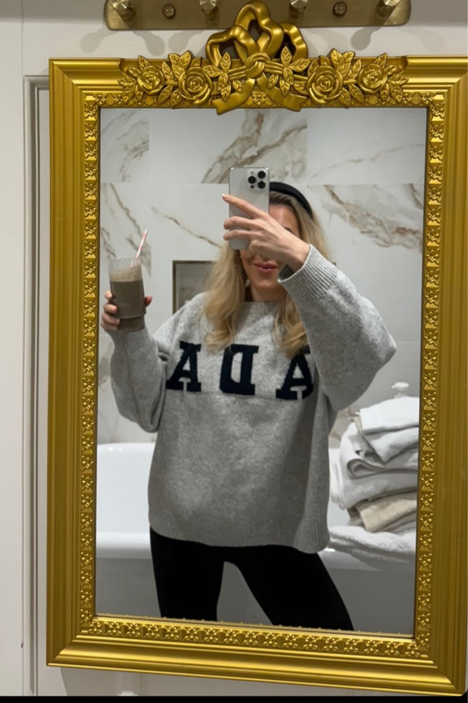 My favourite Adanola jumper is back in stock - Adanola knit jumper - Adanola knitted jumper - Adanola knitwear - I wear size S - Adanola size small jumper - knitted sweater - Ada sweater - Ada sweatshirt - black headband - velvet headband - thick headband - lululemon align pant - lululemon align leggings - lululemon yoga pants - lululemon yoga leggings - ribbed glass - Amazon home - Amazon finds - Amazon home finds - coffee glass - athleisure - airport outfit - airplane outfit - travel outfit - gold mirror 

#LTKfitness #LTKMostLoved #LTKtravel