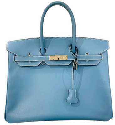 Authentic Hermès Birkin 35  Blue Jean Square I  | eBay.de | eBay DE