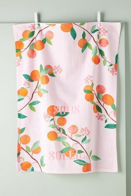 Carly Watts Clementine Dish Towel | Anthropologie (US)
