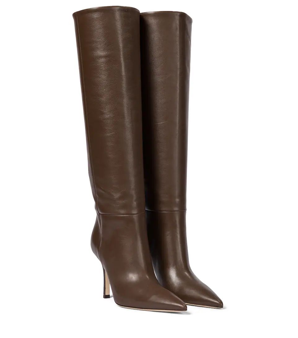 Mama leather knee-high boots | Mytheresa (UK)