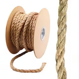 Everbilt 1 in. x 75 ft. Manila Twist Rope, Natural 70290 | The Home Depot