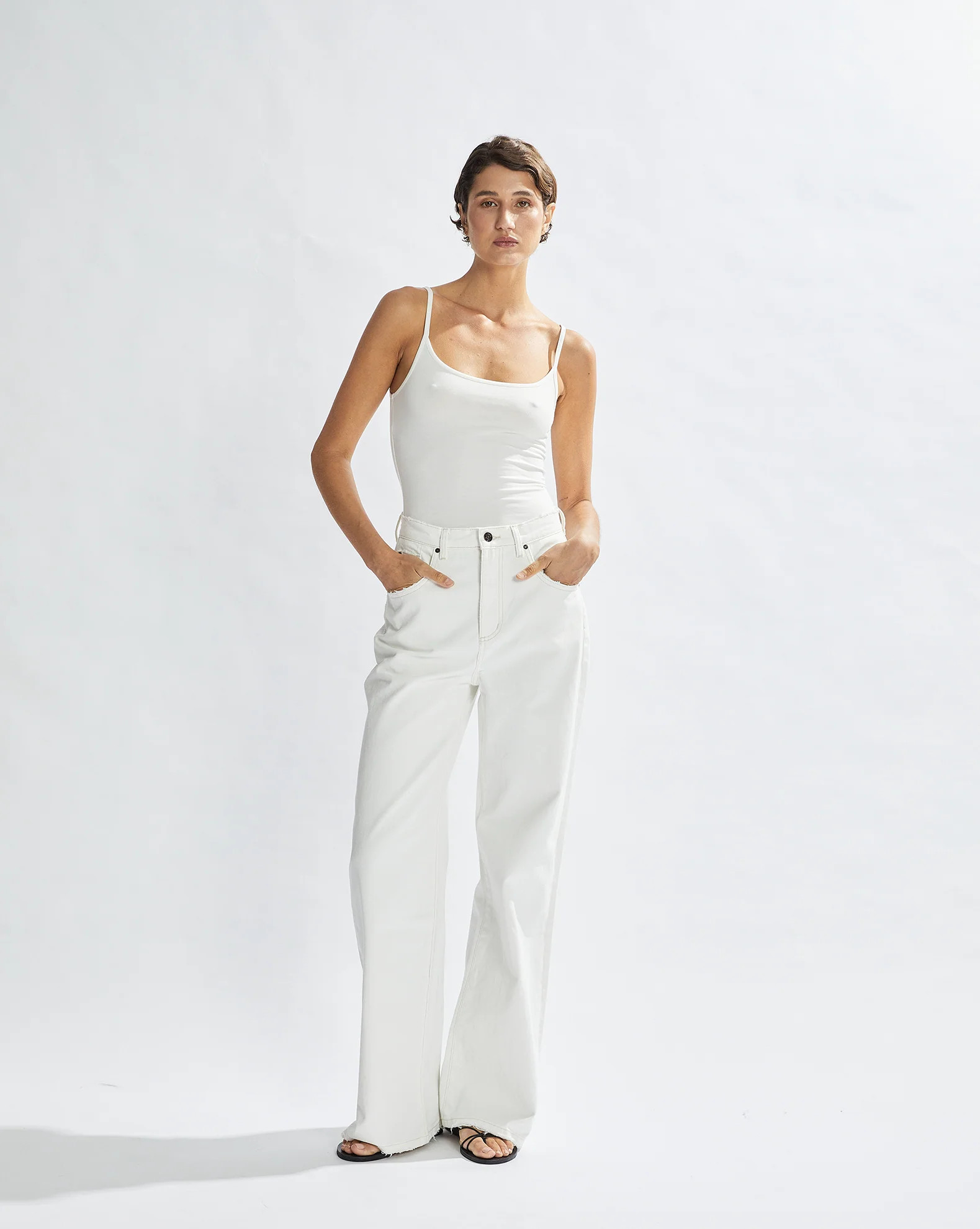 Harley High Rise Jeans White | One Mile