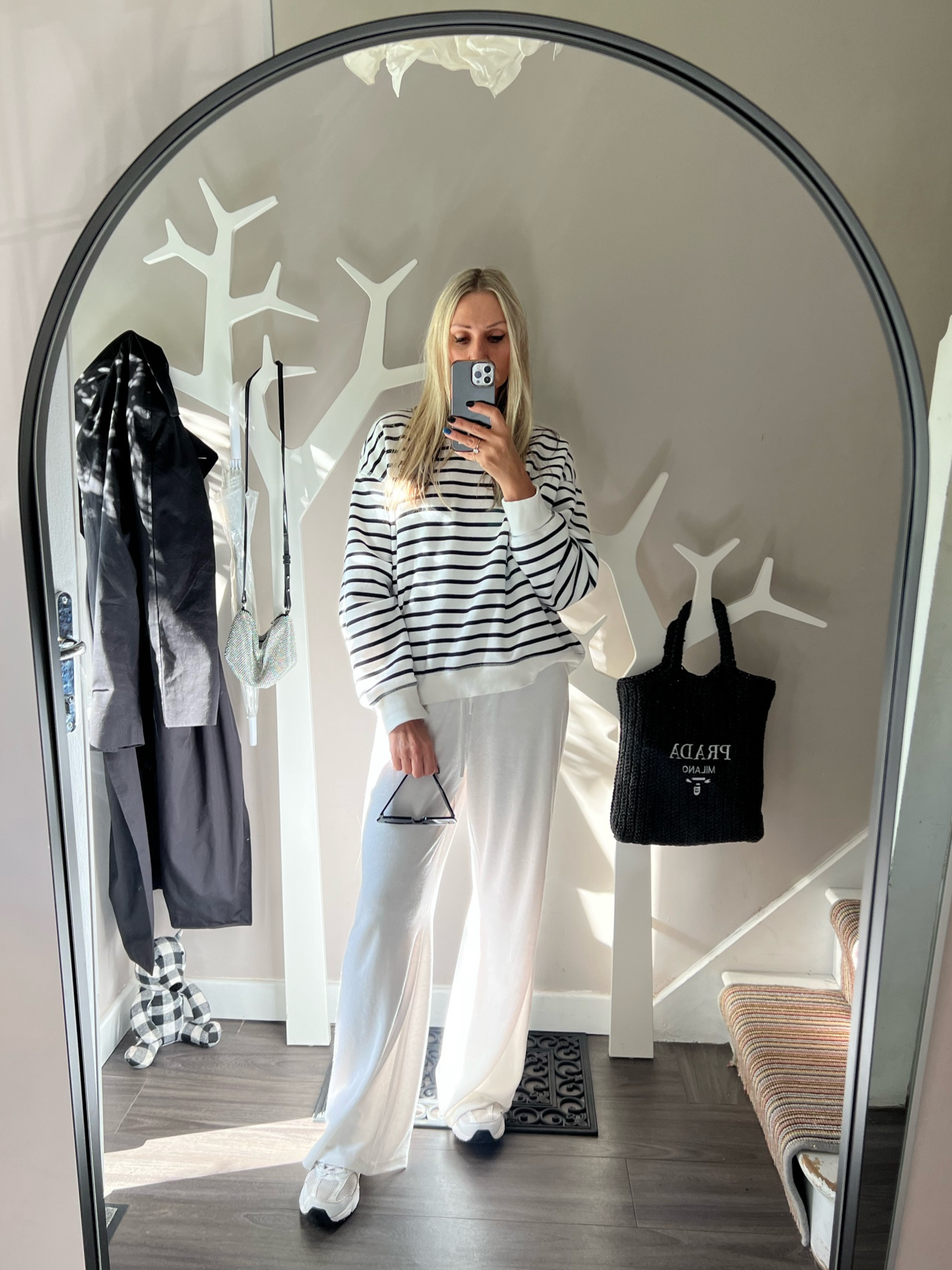 I absolutely in love with the stripy sweatshirt. Can style it with sweat pants, jeans, long skirt, gym gear and more 

I wear size XL as I like a bit oversized look to it and be able to wear white shirt under 


#LTKeurope #LTKfitness #LTKstyletip